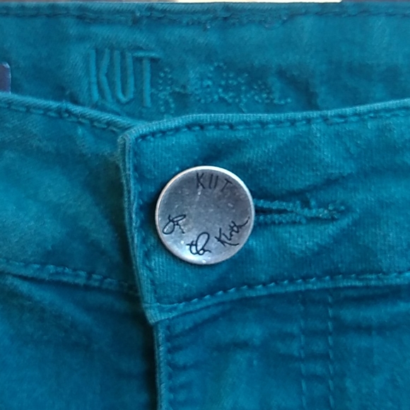 Kut From the Kloth Toothpick Skinny Jeans Teal 2P - Picture 3 of 12